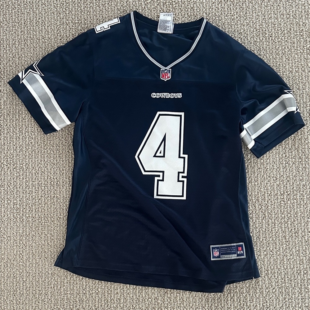 NFL Cowboys Prescott Jersey with Number 4